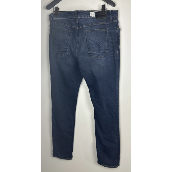Hudson Sartor Relaxed Skinny Jeans Stretchy Blue Denim Sandblasted Men's Size 38 - Picture 10 of 13